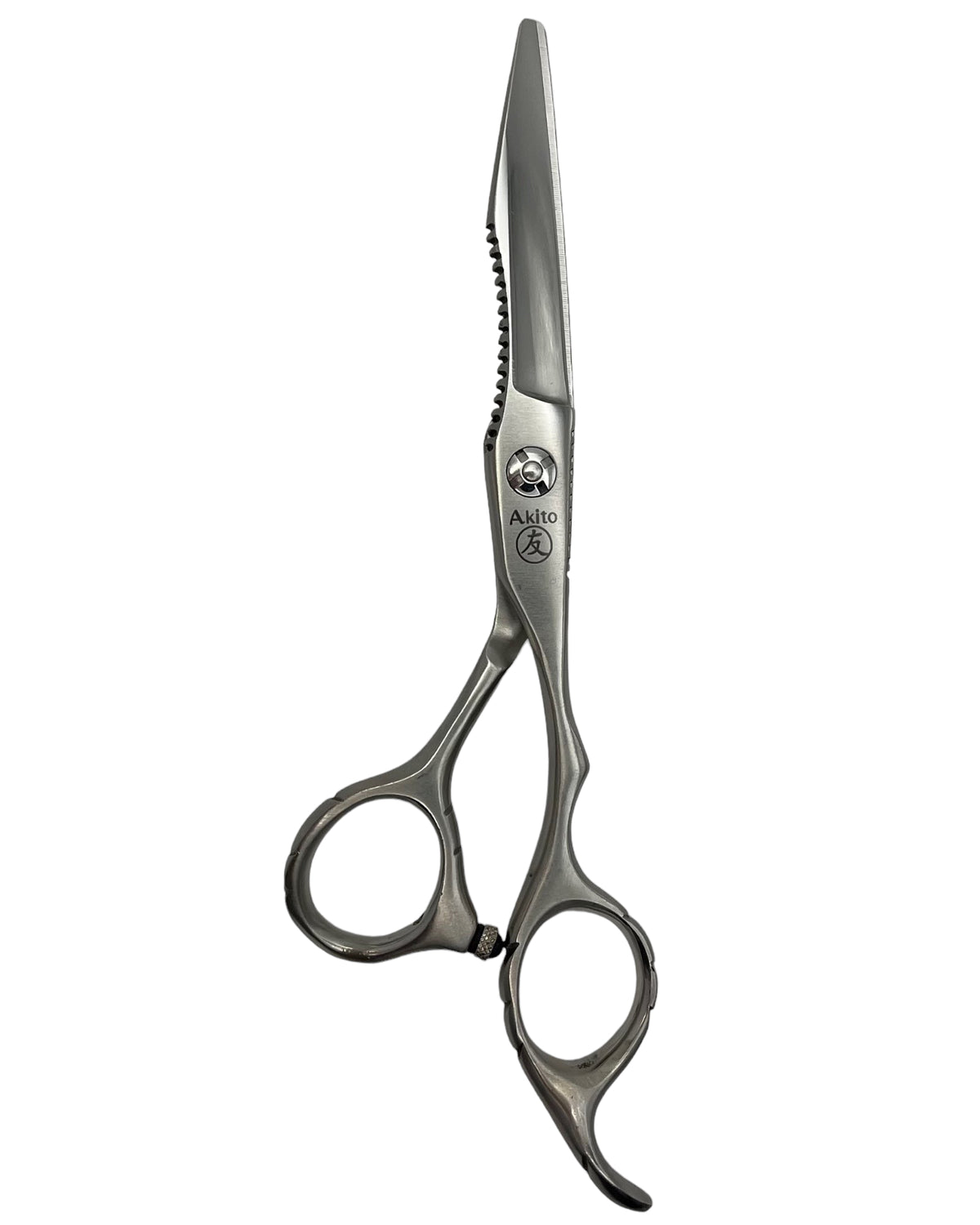 X-5 silver barber scissors