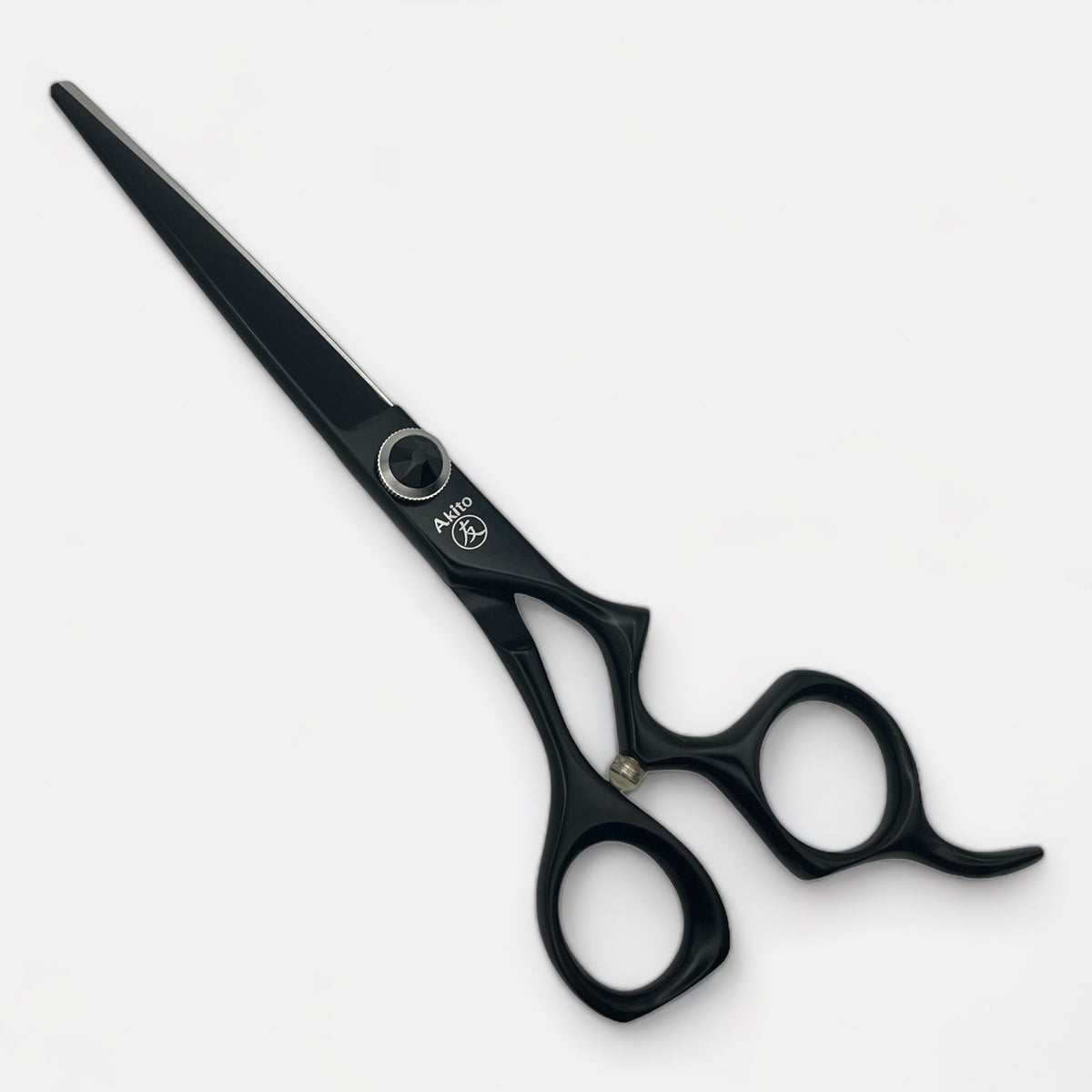 X-8 Black Hair Scissors Side Angle