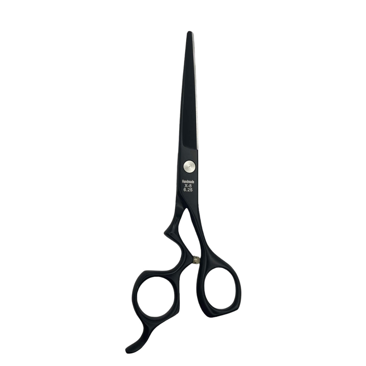 X 8 Black Hairdressing Scissors back blade