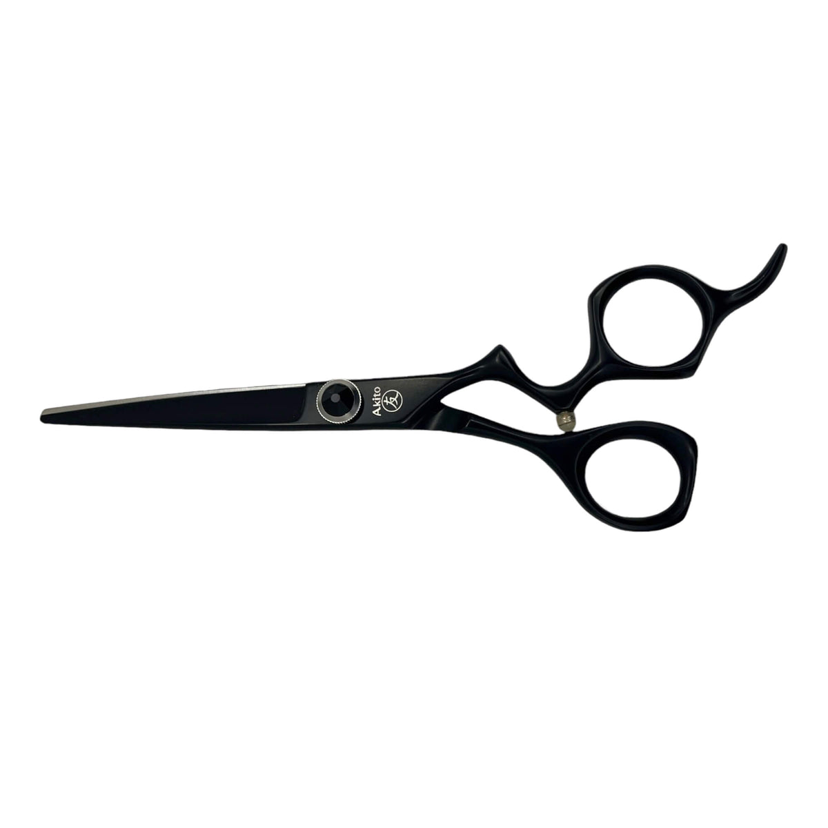 X 8 Black 6.25 Hairdressing Scissors side angle
