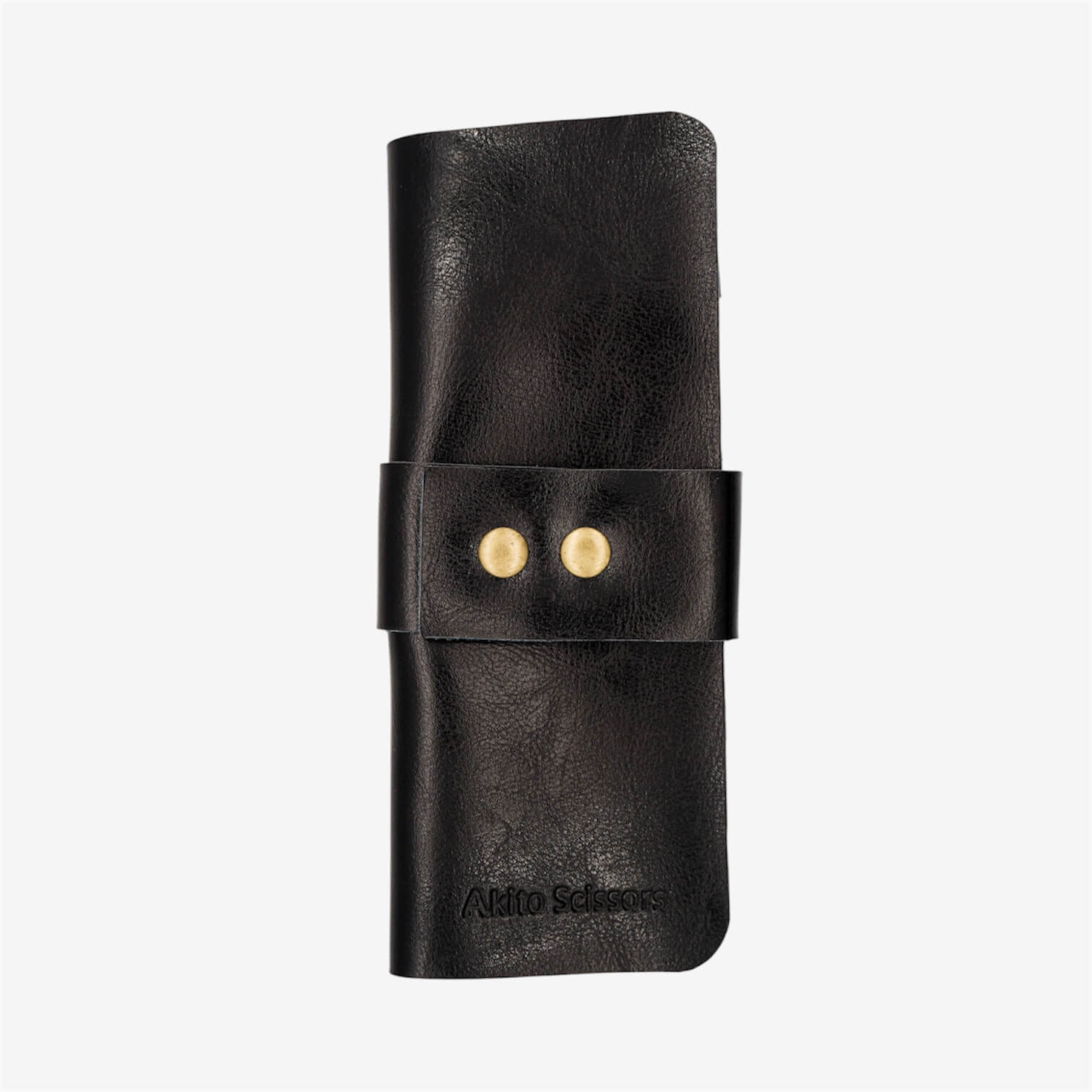Black leather 1pc hairdressing scissors cases