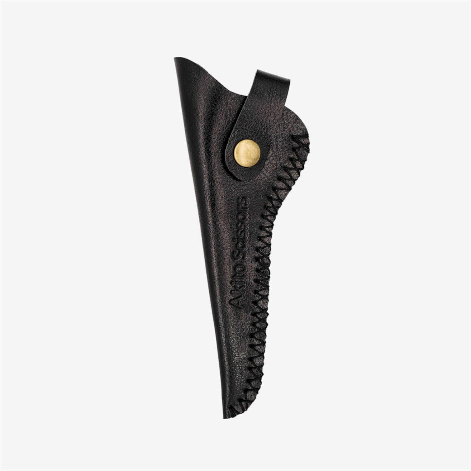 Black leather 1pc scissors pouch