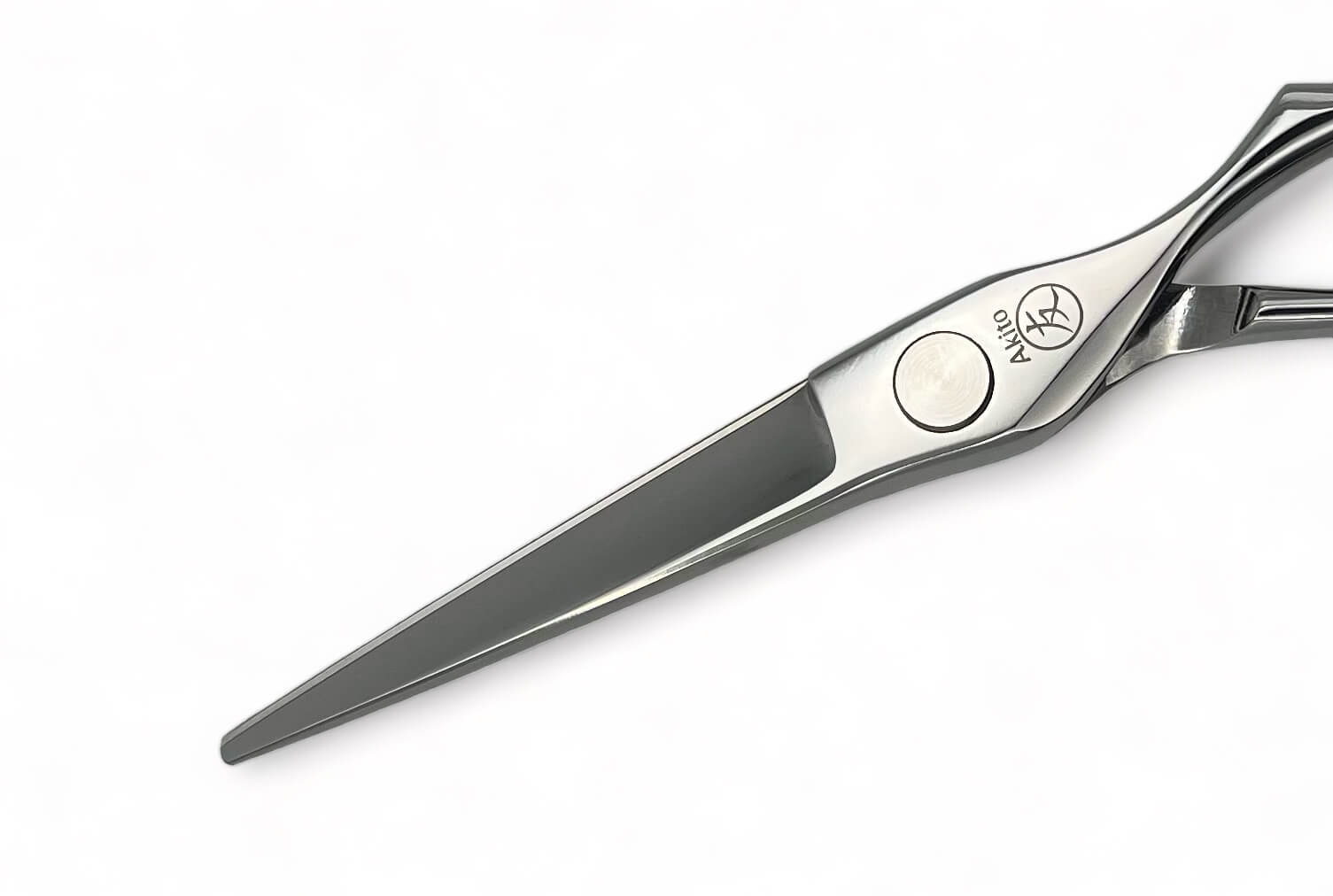 Misaki hair cutting scissors blade up close