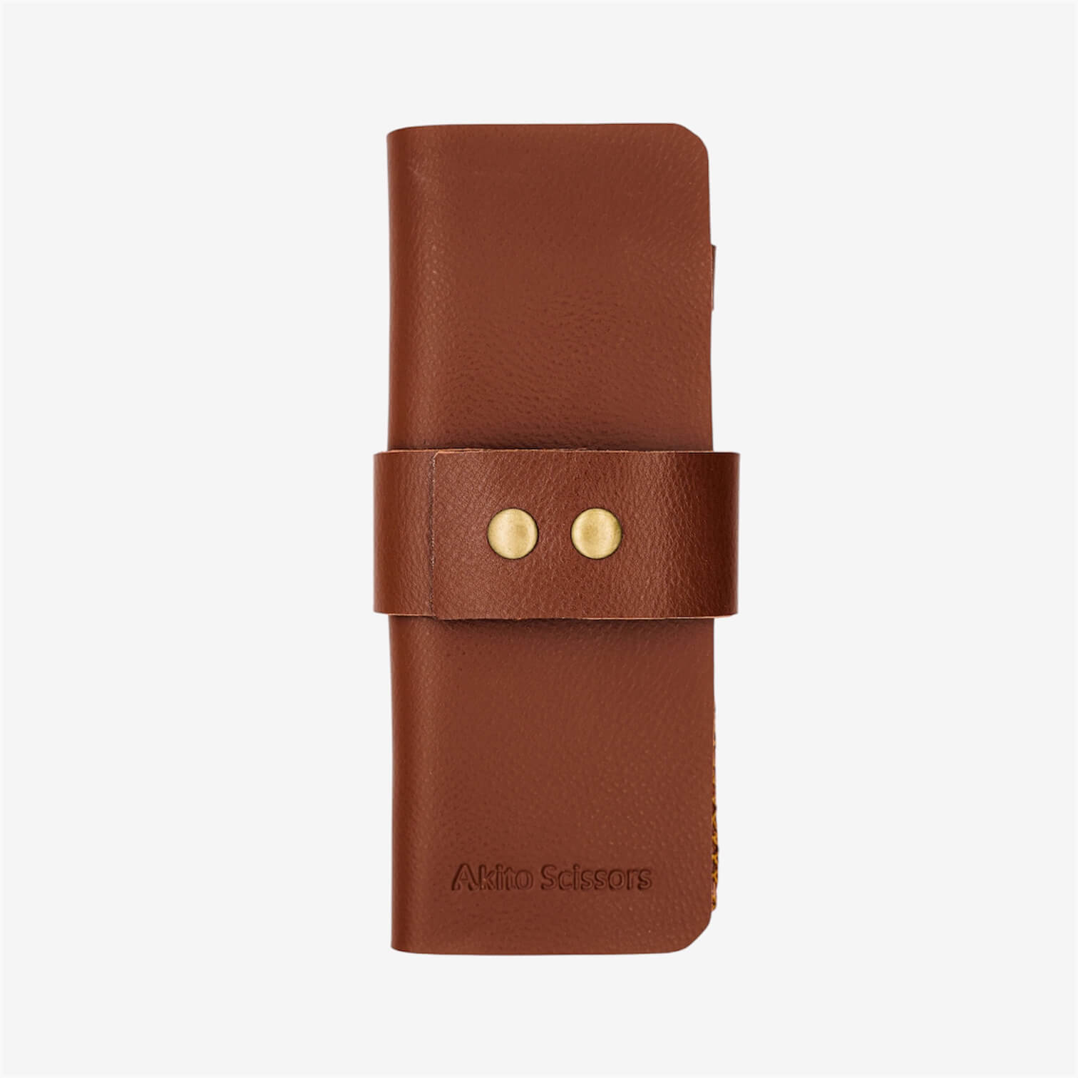 Tan leather 1pc hairdressing scissors cases
