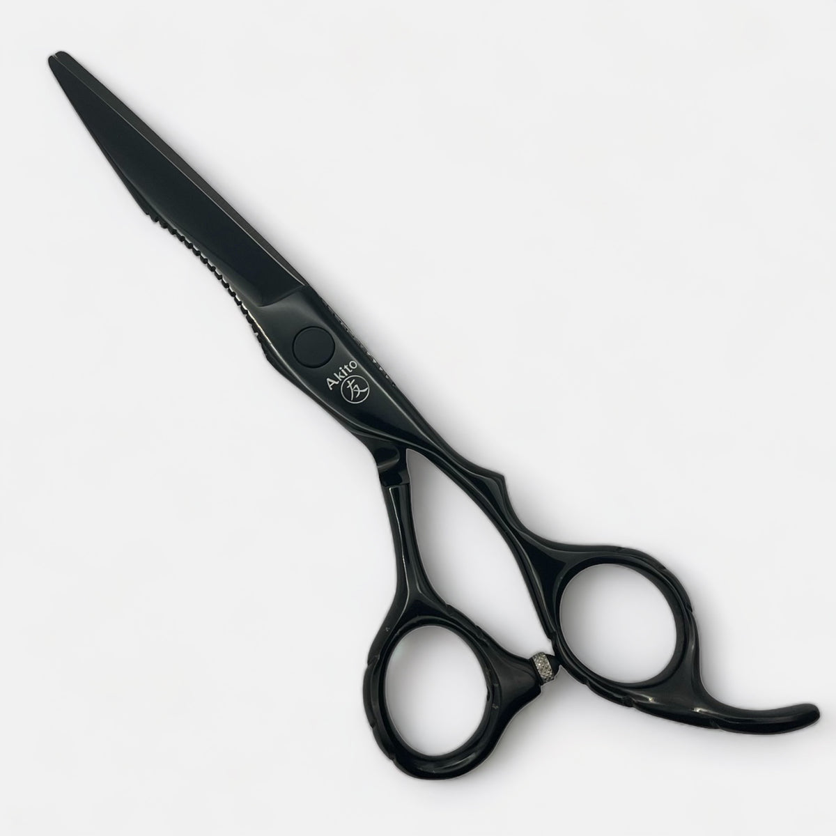X-5 Barber Scissors black side angle
