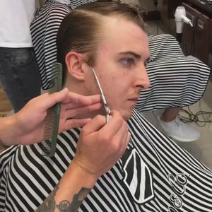 F-2 Silver Hairdressing Scissors cutting mens hair